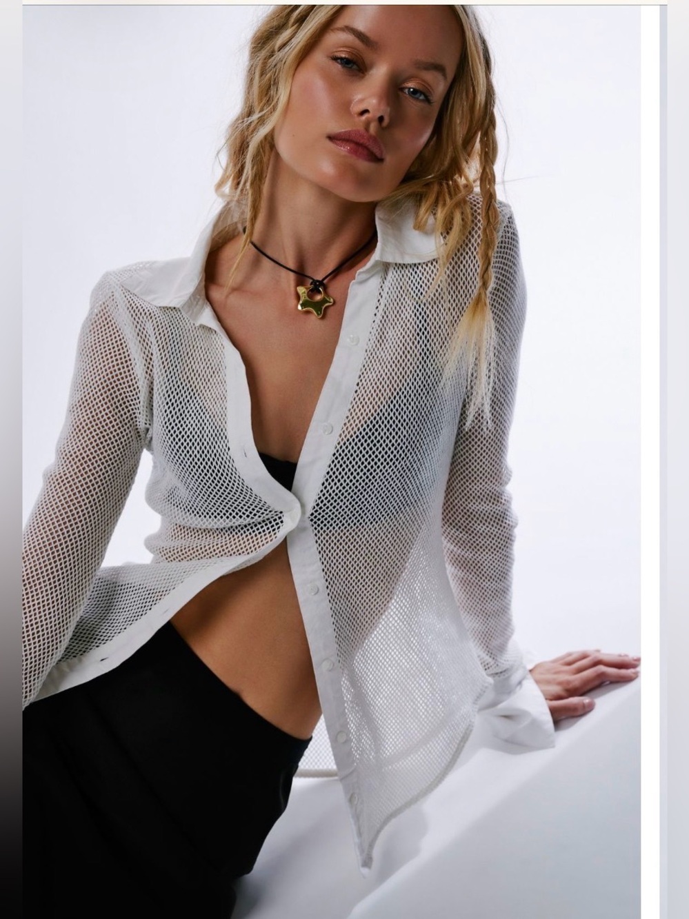 FREE PEOPLE Siggi Button Down Shirt